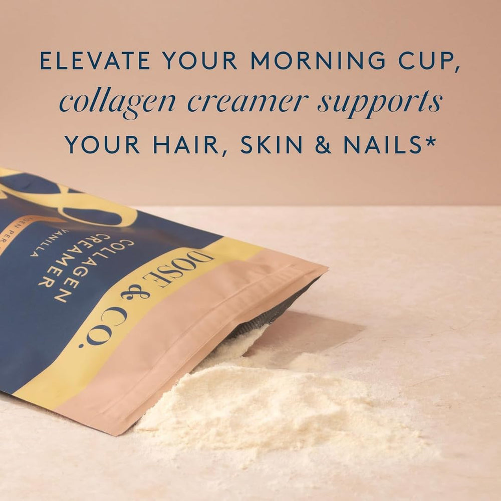 DOSE & CO Vanilla Collagen Creamer in yogurt or oats creates a creamy morning boost