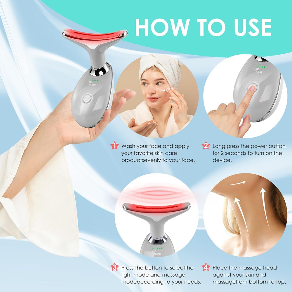 Doset rechargeable facial massager in a compact design for on-the-go use.