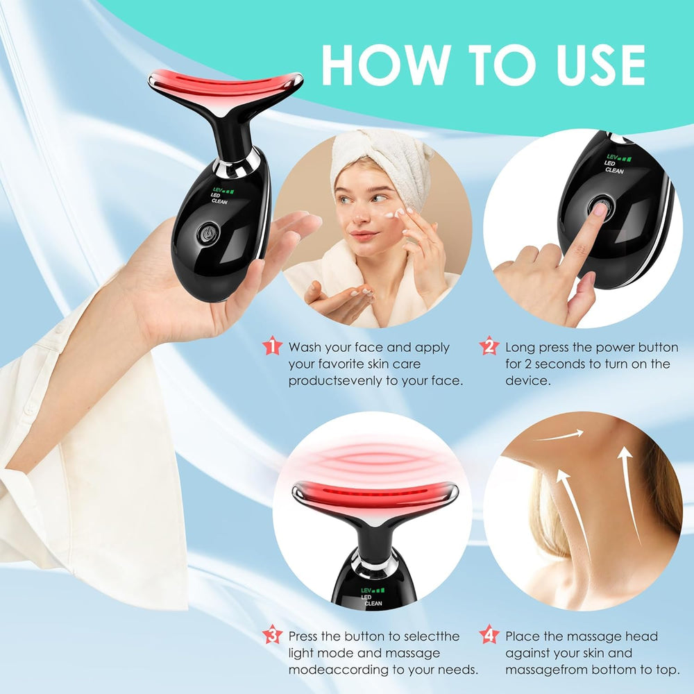Doset rechargeable facial massager portable for on-the-go routines