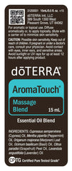 doTERRA AromaTouch bottle pour close-up for easy application