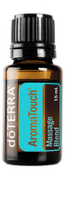doTERRA AromaTouch essential oil bottle ready for massage sessions