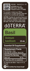 doTERRA Basil with carrier oil cooling the skin during a massage
