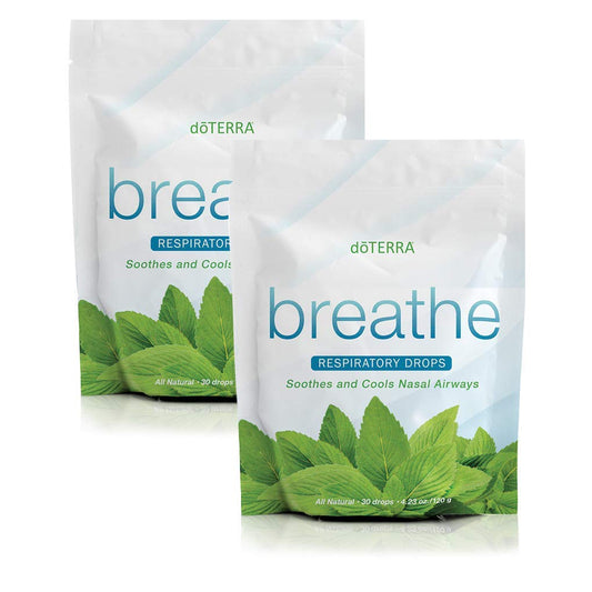 doTERRA Breathe drops bottle close-up; CPTG oils for clear airways
