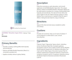 doTERRA Breathe Vapor Stick easy application with a small amount
