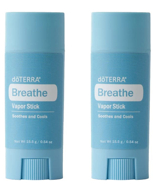 doTERRA Breathe Vapor Stick packaging shown for portable on the move use