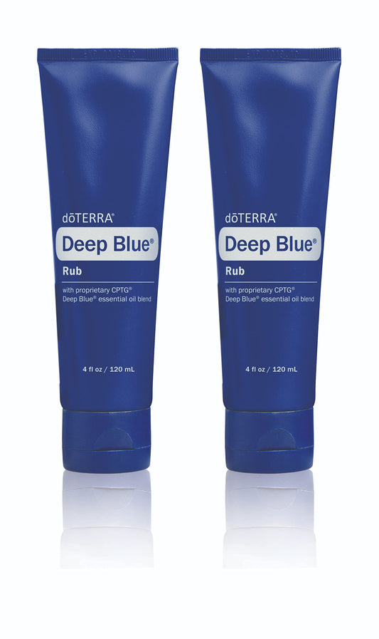 doTERRA Deep Blue Rub 4oz jar, creamy texture for soothing comfort.