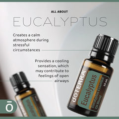 doTERRA Eucalyptus Radiata shower inhalation for invigoration.