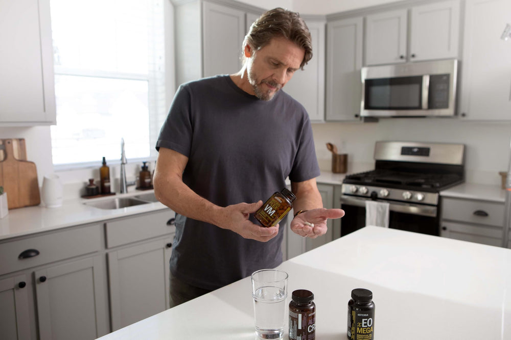 DoTERRA MicroPlex VMz veggie capsules close-up for easy daily supplementation.