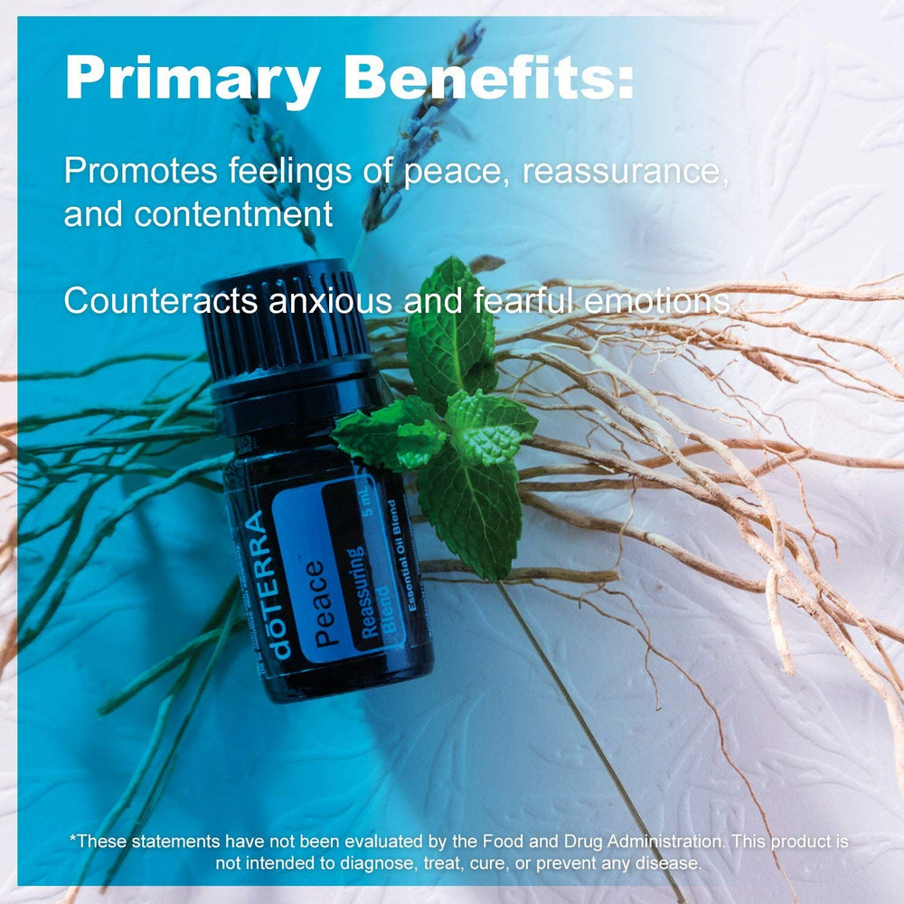 doTERRA Peace topical drops for calming skin contact