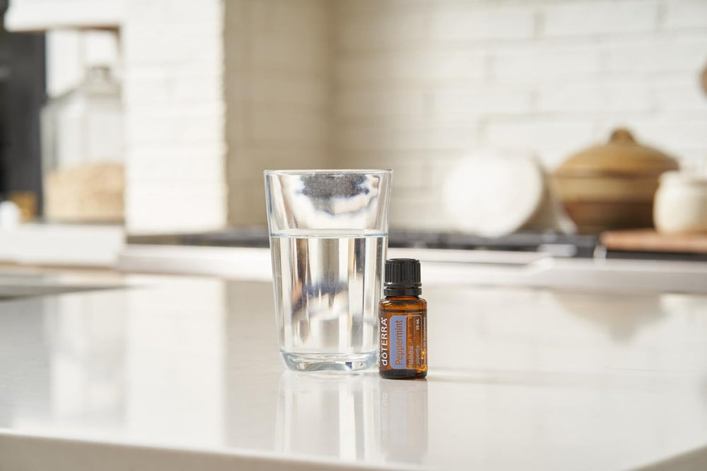 doTERRA Peppermint Oil in chewing gum adds mint flavor.