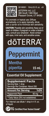 doTERRA Peppermint Oil packaging highlights purity and versatility.