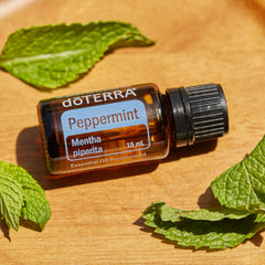 doTERRA Peppermint Oil in toothpaste supports fresh breath.