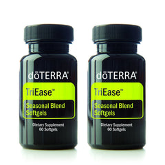 doTERRA TriEase softgels bottle front for seasonal comfort and respiratory support