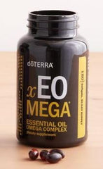 doTERRA xEO Mega capsules close-up show omega-3 and carotenoids
