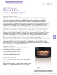 doTERRA Yarrow Pom Capsules opened to reveal a gel-cap texture
