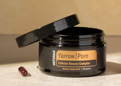 doTERRA Yarrow Pom Capsules tablet pack ready for daily beauty routine