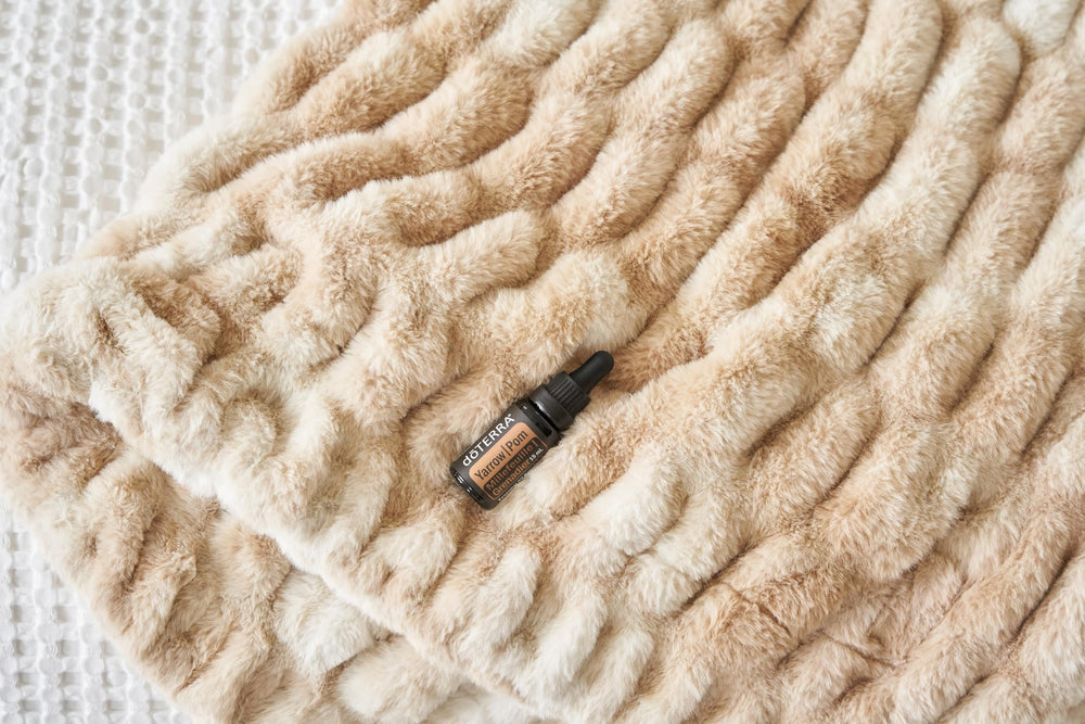 doTERRA Yarrow|Pom label highlights ingredients and safe usage guidance.