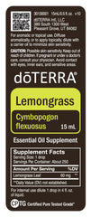 doTERRA Lemongrass oil botanical plant snapshot for origin