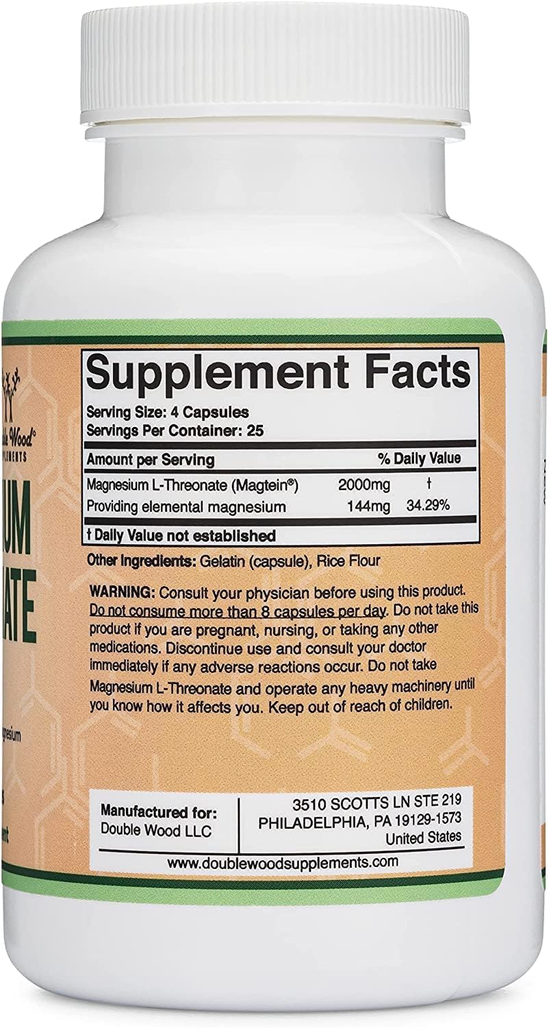 Double Wood Magtein packaging shows USA-made, non-GMO quality you can trust.