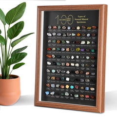 DoubleFill 100 crystals box view highlights multicolor minerals for home decor.