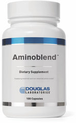 Douglas Laboratories Aminoblend bottle shown for daily amino acid support options.