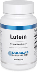 Douglas Laboratories lutein softgel bottle for eye health.