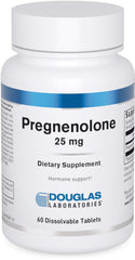 Douglas Laboratories Pregnenolone 25 mg tablets bottle for daily supplementation.