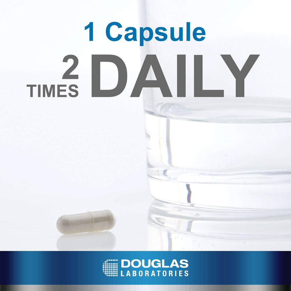 Douglas Laboratories Saw Palmetto Max-V capsules stacked for easy daily use