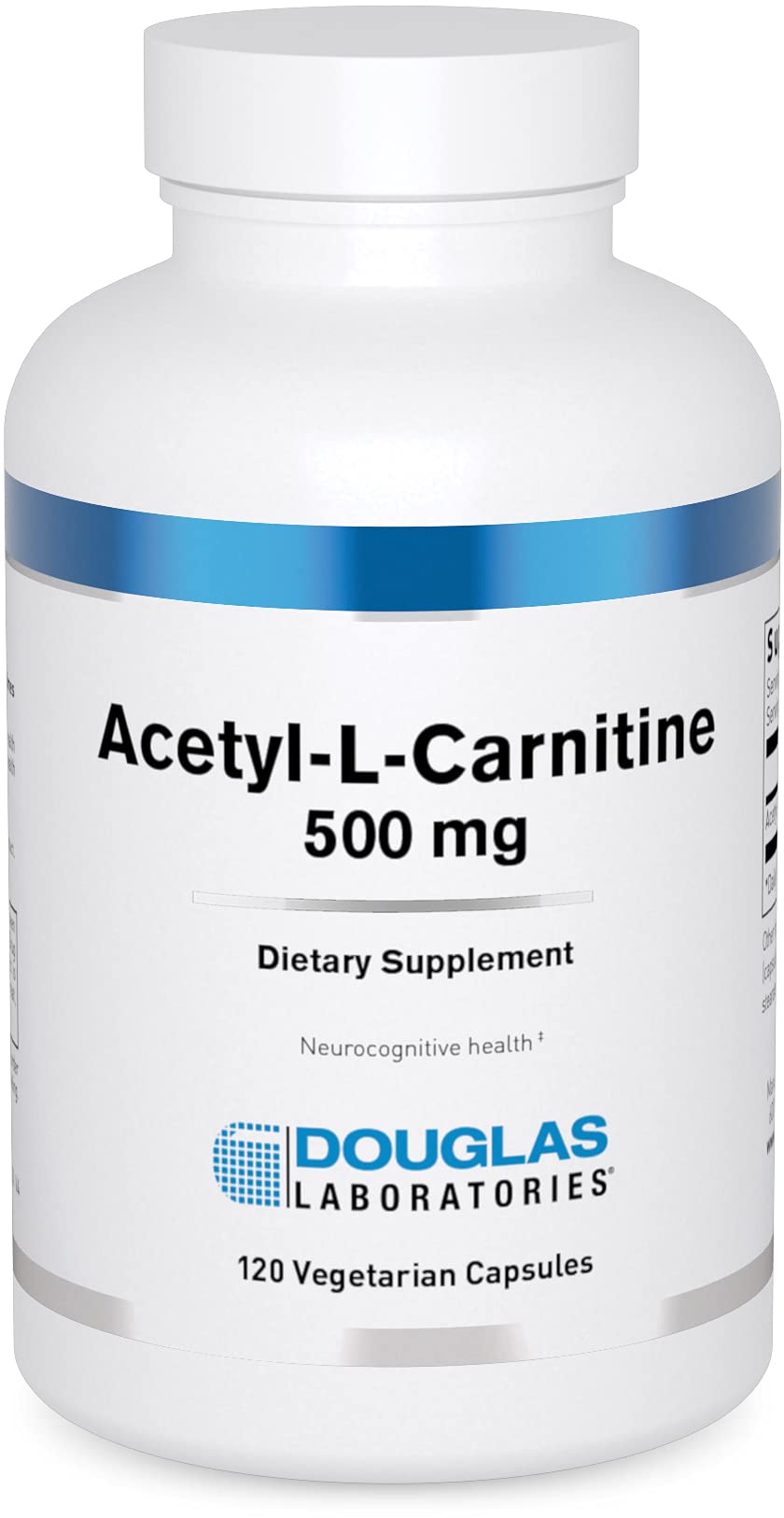 Douglas Laboratories Acetyl L-Carnitine 500 mg bottle front view supports aging brain