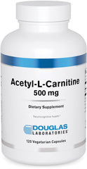 Douglas Laboratories Acetyl L-Carnitine 500 mg bottle front view supports aging brain