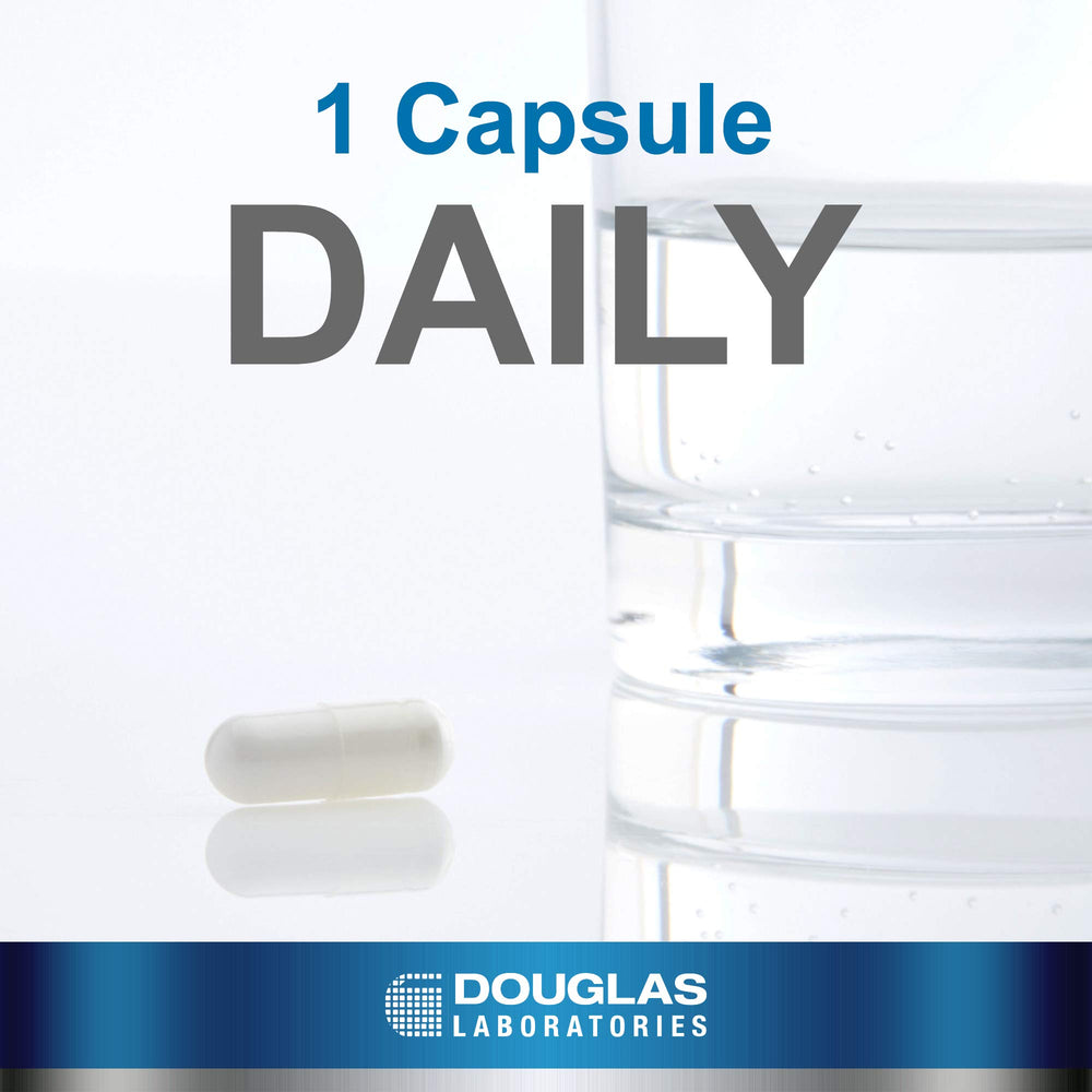 Douglas Laboratories Acetyl L-Carnitine bottle label shows 500 mg per capsule for reliable dosing