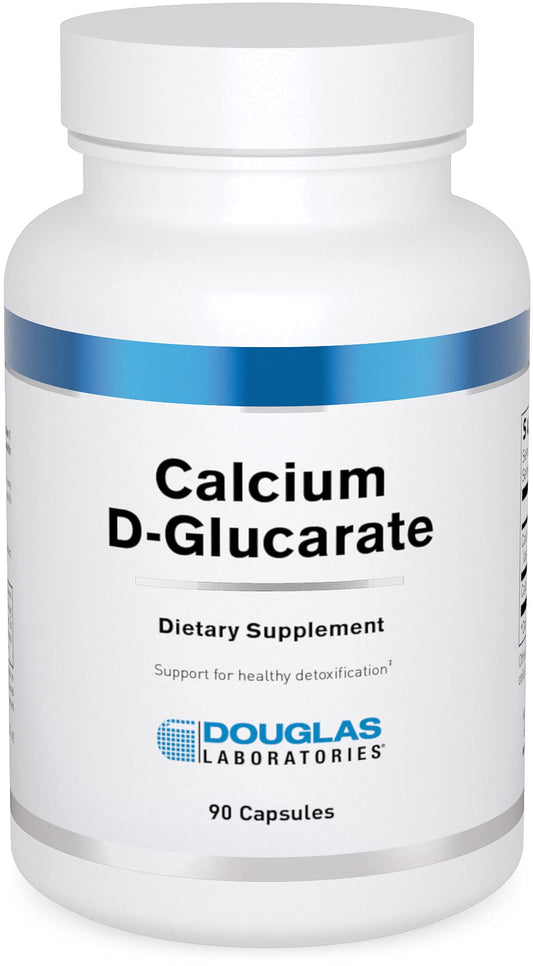 Douglas Laboratories Calcium-D-Glucarate bottle on white showcasing detox support potential