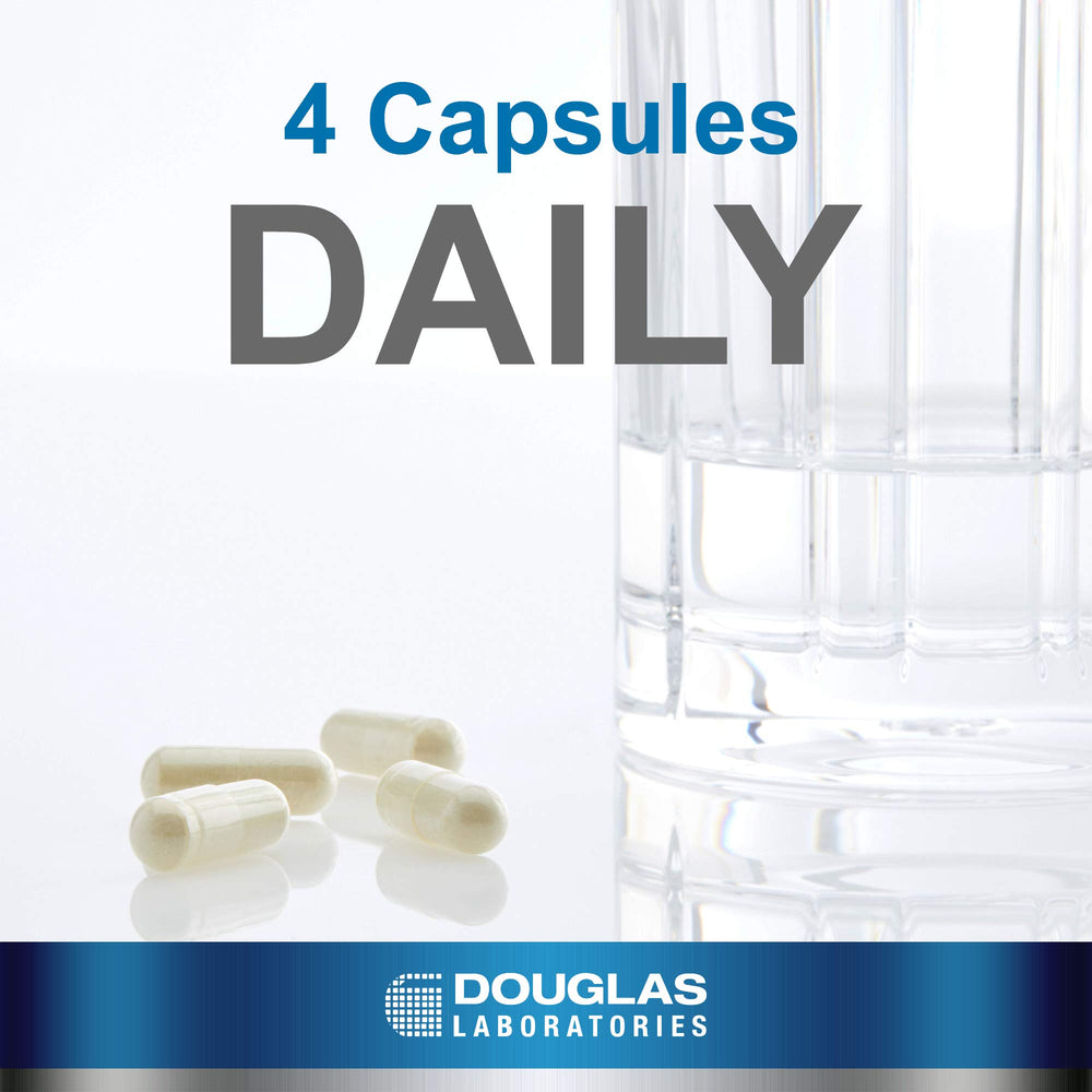 Box packaging reflects Douglas Laboratories' commitment to quality manufacturing standards.
