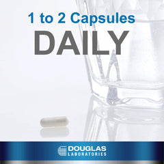 Douglas Laboratories DHEA 25 mg label detail hints at non-GMO and vegetarian ingredients