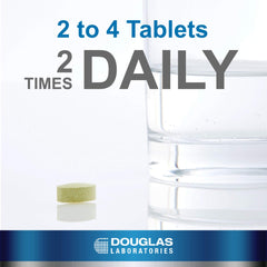 Douglas Laboratories Quercetin Bromelain Complex label detail highlighting ingredients and quality manufacturing.