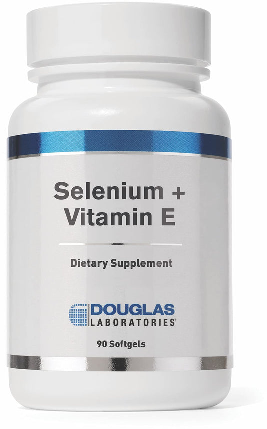 Douglas Laboratories Selenium + Vitamin E softgels bottle for daily supplementation