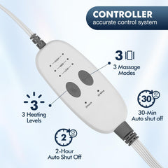 Dowin pad showing three heat levels for personalized warmth.