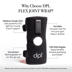 dpl Flex Joint Wrap on ankle supporting versatile area coverage