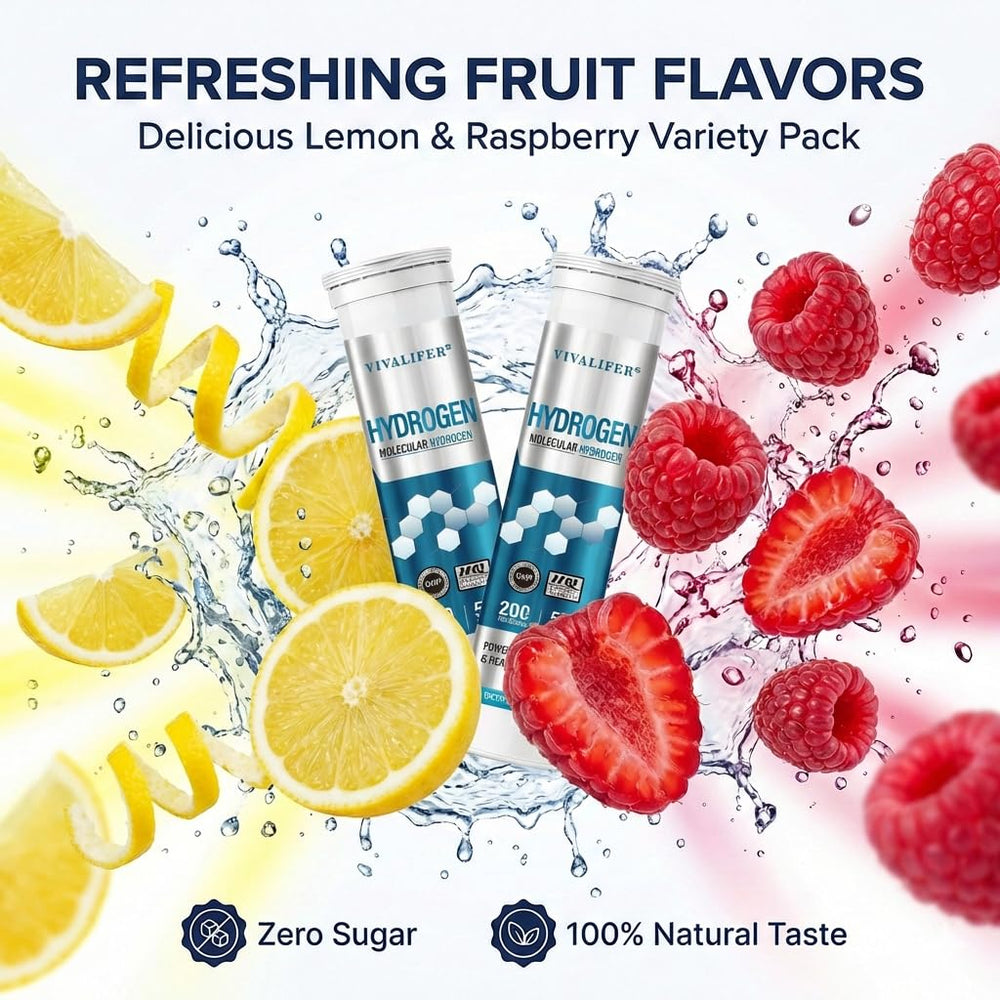 DQQI Hydrogen Water Tablets two pack packaging for home and gym