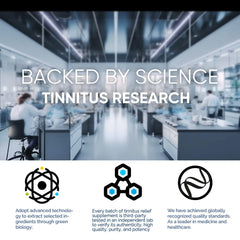 DQII 60-day supply packaging signals consistent daily ear health routine.