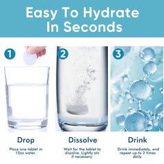 DQQI Hydrogen Tablets ingredients magnesium, supporting mineral balance during hydration.