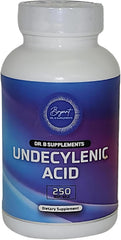 Dr B Supplements undecylenic acid bottle with glass for daily use imagery
