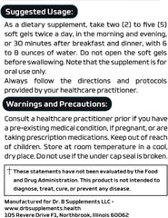 Dr B Supplements undecylenic acid softgels outside pack ready for use