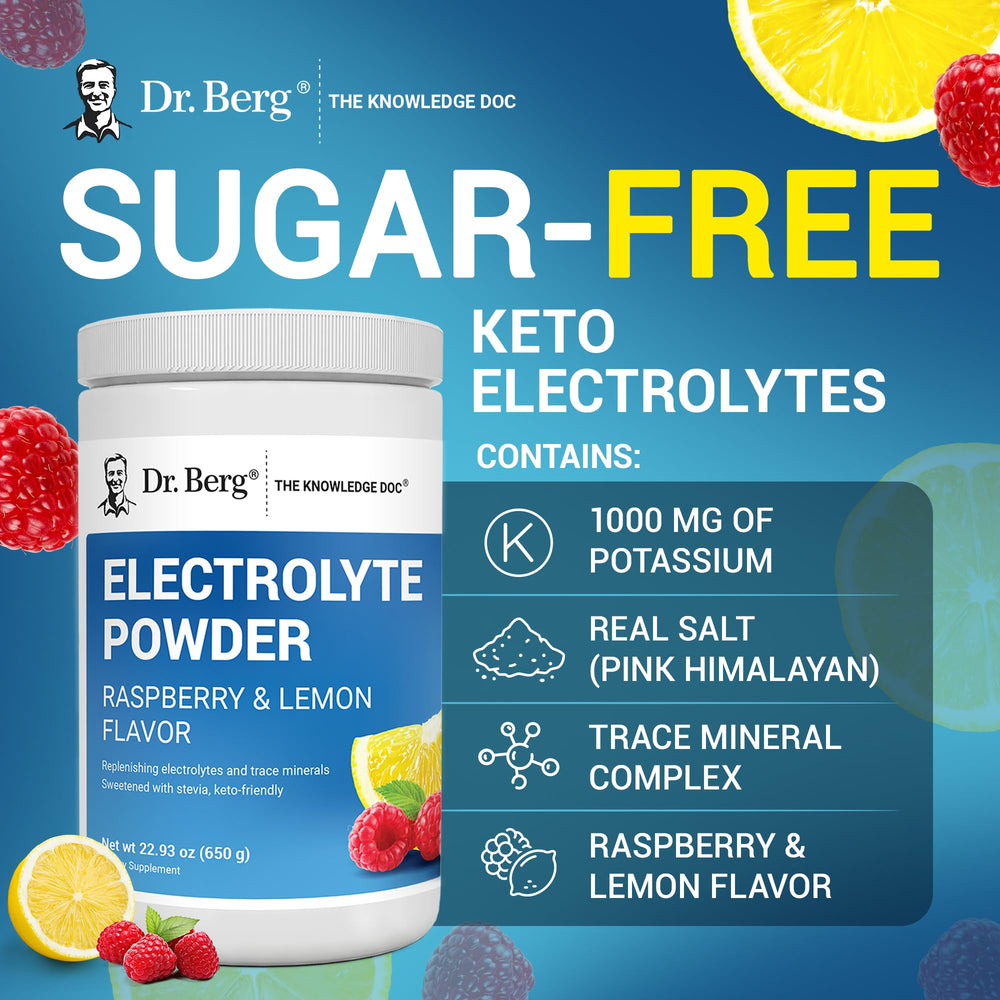 Dr. Berg 100-serving tub ready for daily hydration routines