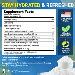 Label highlights 1000 mg potassium for balanced hydration.