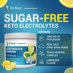 Dr. Berg athlete drinking electrolyte demonstrates usage during activity or post-workout.