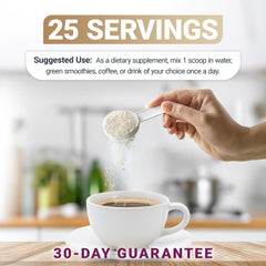Dr. Berg collagen label showing 25 servings per container