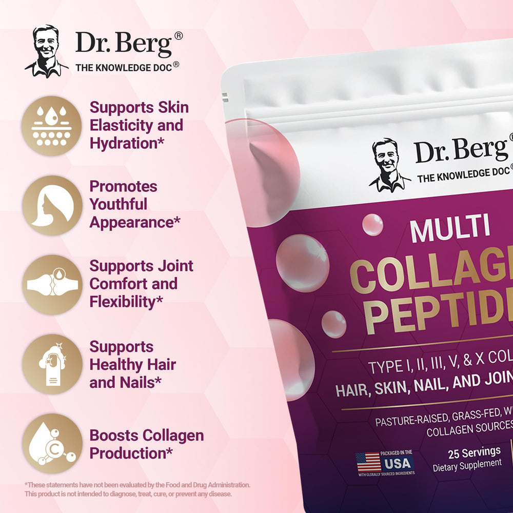 Dr. Berg collagen ingredients highlight grass-fed and wild-caught sources