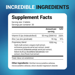 Dr. Berg Emergency Immune Support packaging box on a clean surface