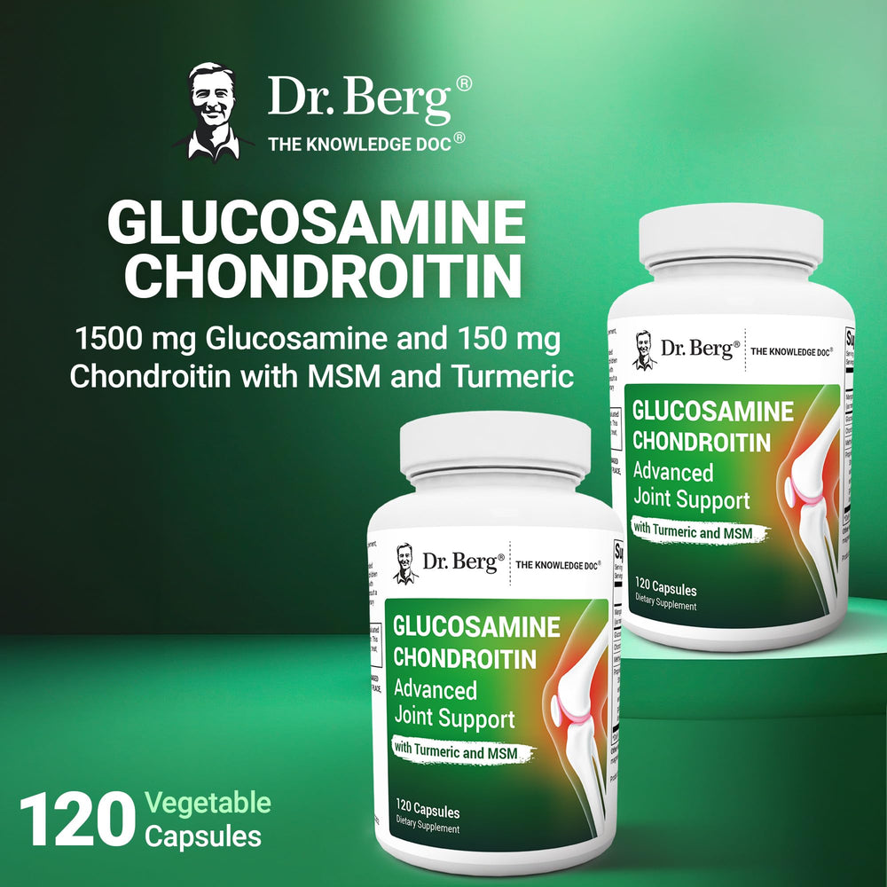 Dr. Berg label showing glucosamine sulfate and chondroitin content